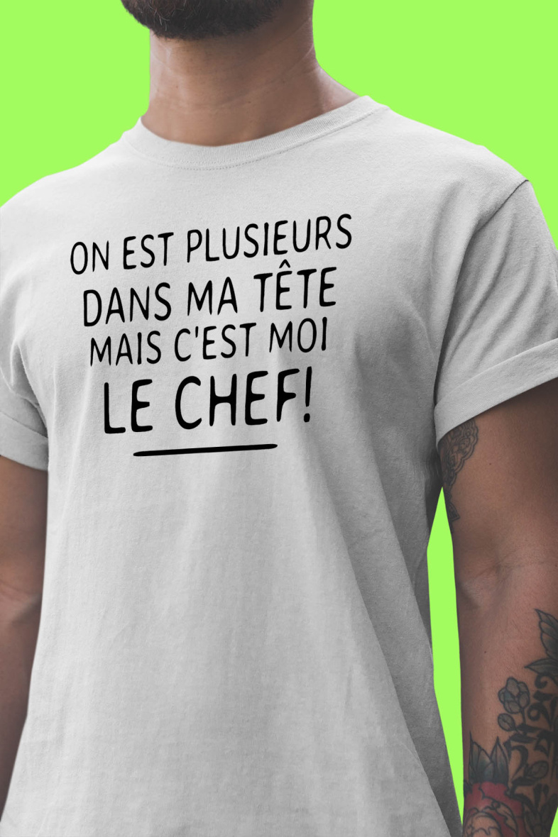 Grossiste I.A.L.D FRANCE - T-shirt Homme Col Rond | Plusieurs dans ma tête