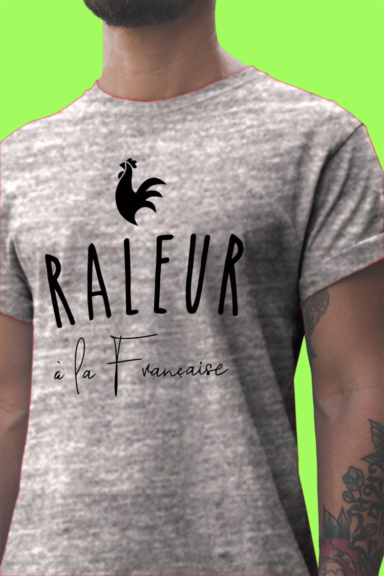 Grossiste I.A.L.D FRANCE - T-shirt Homme Col Rond | Raleur a la française