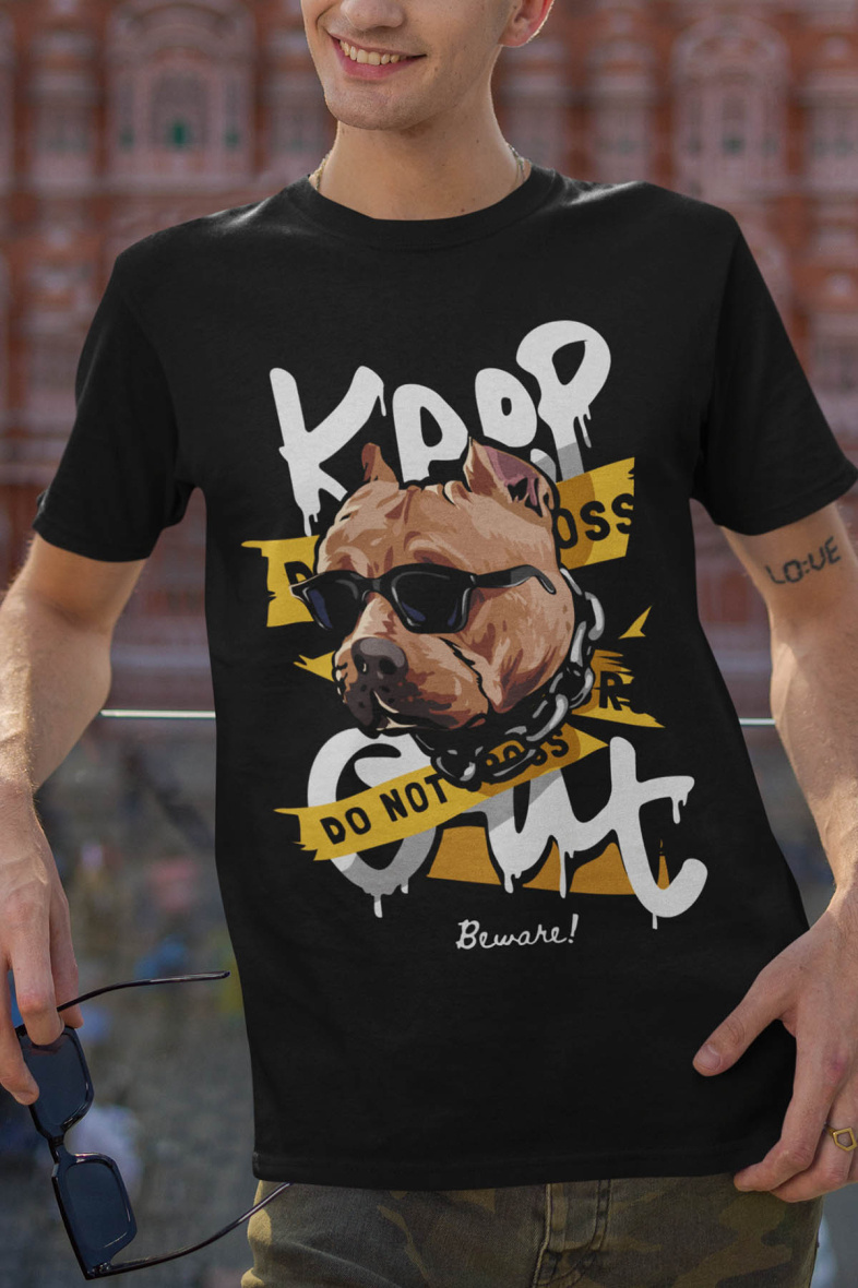 Grossiste I.A.L.D FRANCE - T-shirt Homme Col Rond | Keep Out