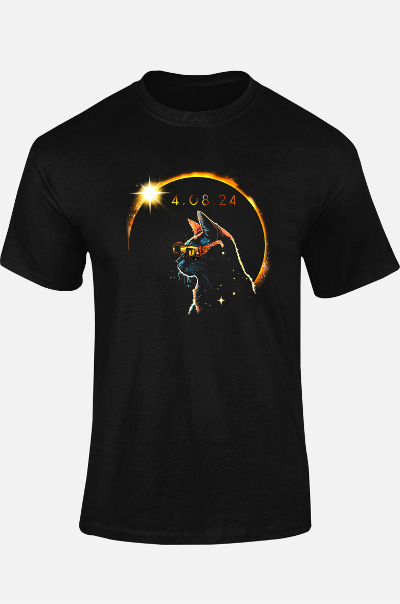 Grossiste I.A.L.D FRANCE - T-shirt Homme | chat lunette eclipse