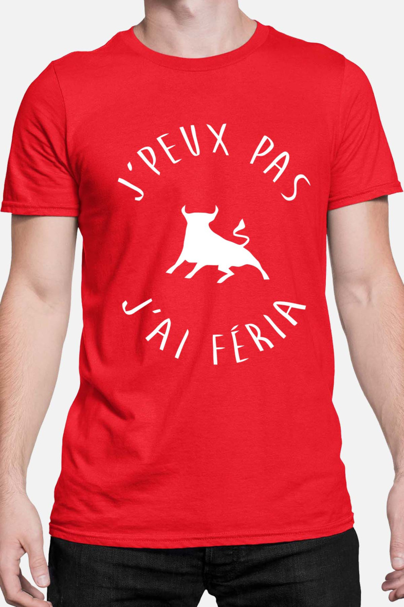 Grossiste I.A.L.D FRANCE - T-shirt Homme | J'peux pas j'ai feria taureau
