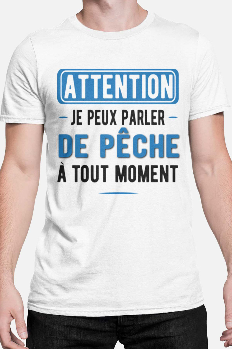 Grossiste I.A.L.D FRANCE - T-shirt Homme | attention je peux parler de peche