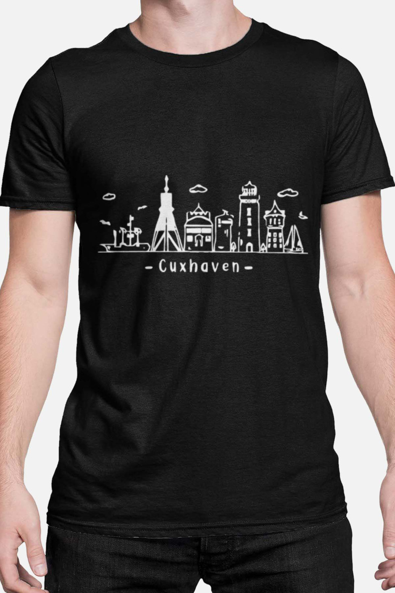 Großhändler I.A.L.D FRANCE - Herren-T-Shirt | Skyline Cuxhaven