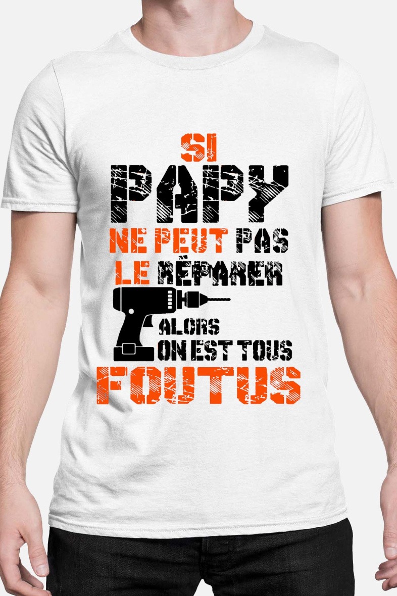 Großhändler I.A.L.D FRANCE - Opa Reparatur - Herren TShirt