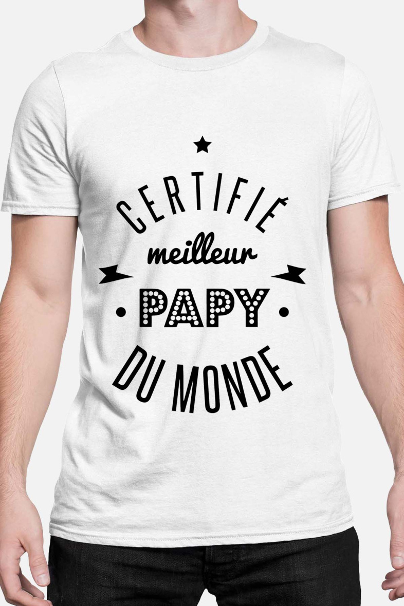 Grossiste I.A.L.D FRANCE - cértifié papy monde - TShirt Homme