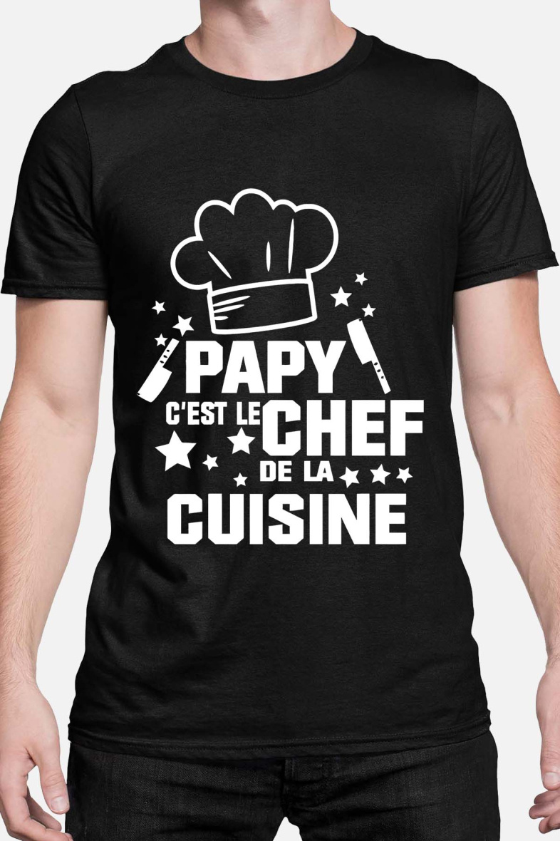 Grossiste I.A.L.D FRANCE - papy chef cuisine - TShirt Homme