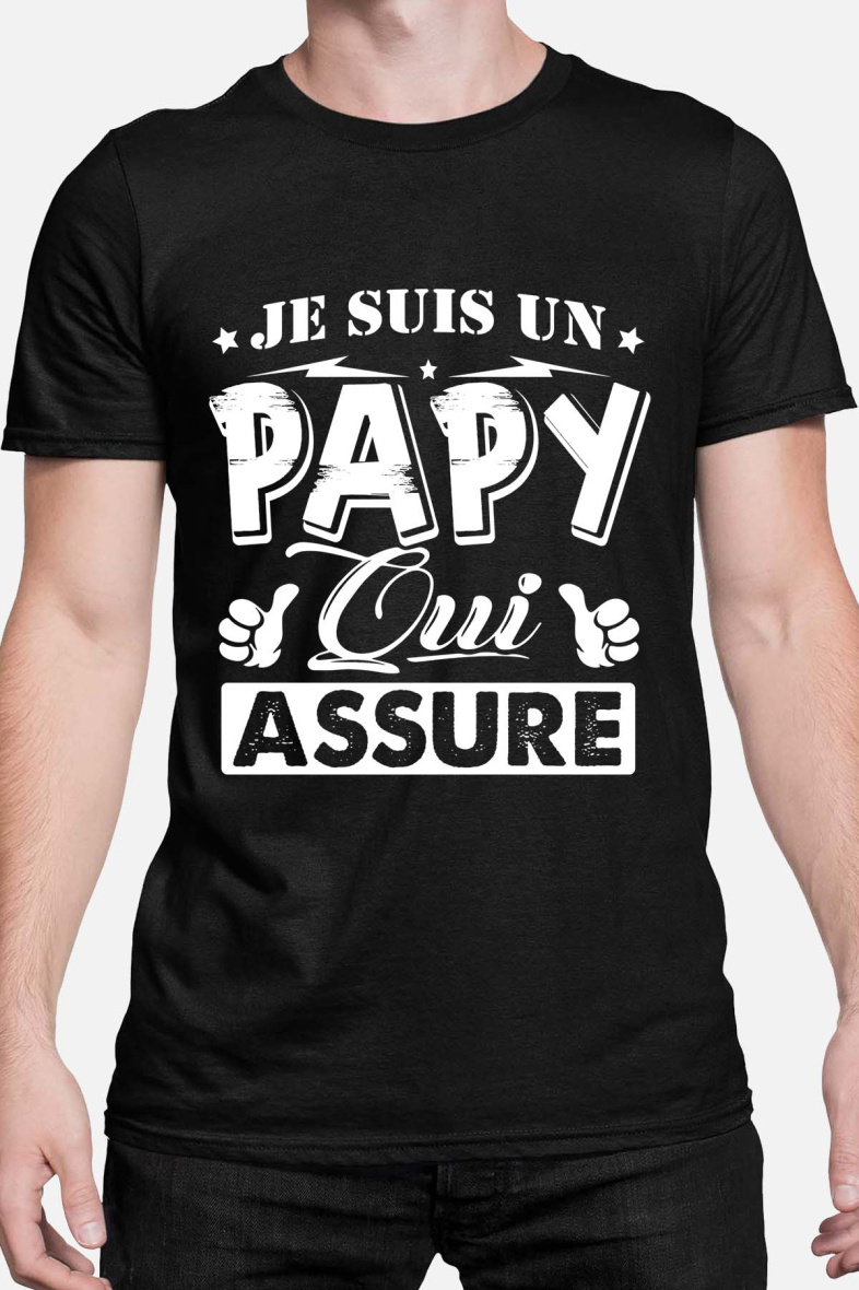 Grossiste I.A.L.D FRANCE - papy qui assure - TShirt Homme