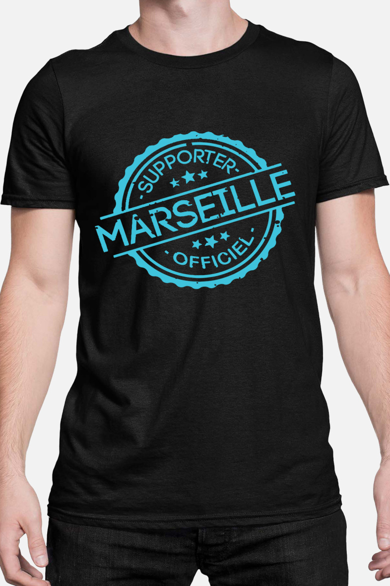 Grossiste I.A.L.D FRANCE - supporter marseille off - Tshirt Homme