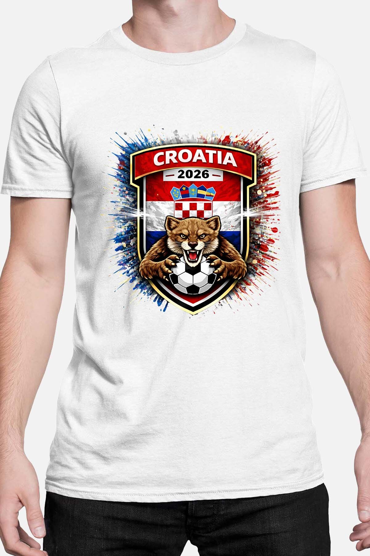 Grossista I.A.L.D FRANCE - Patch Croazia - T-shirt Uomo