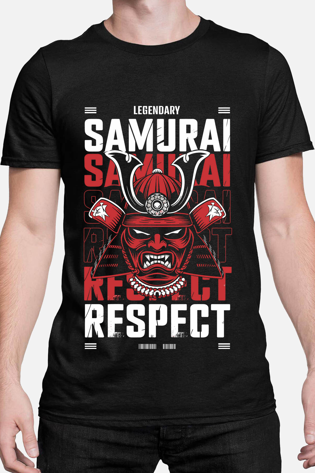 Grossiste I.A.L.D FRANCE - Samurai Respect BLANC - T-shirt Homme
