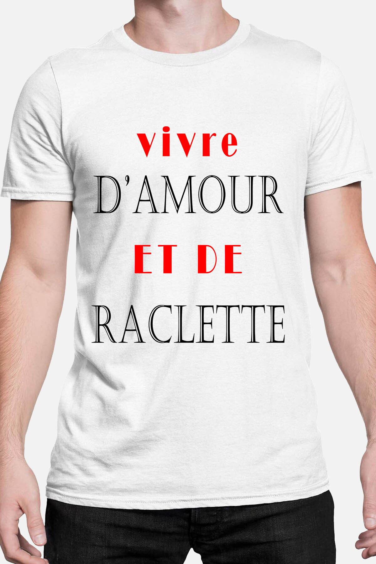 Grossiste I.A.L.D FRANCE - Amour Raclette - T-shirt Homme