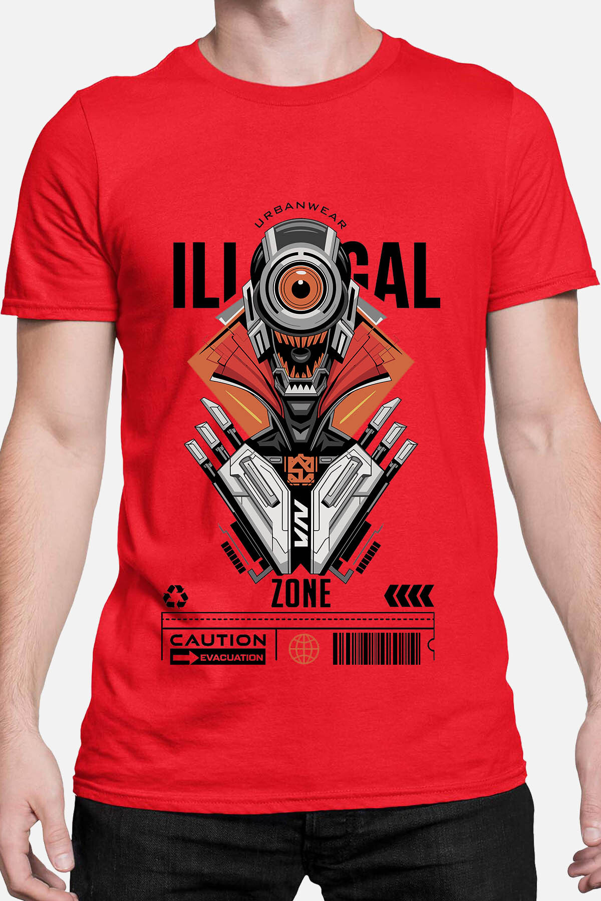 Grossiste I.A.L.D FRANCE - Illgal Caution - T-shirt Homme