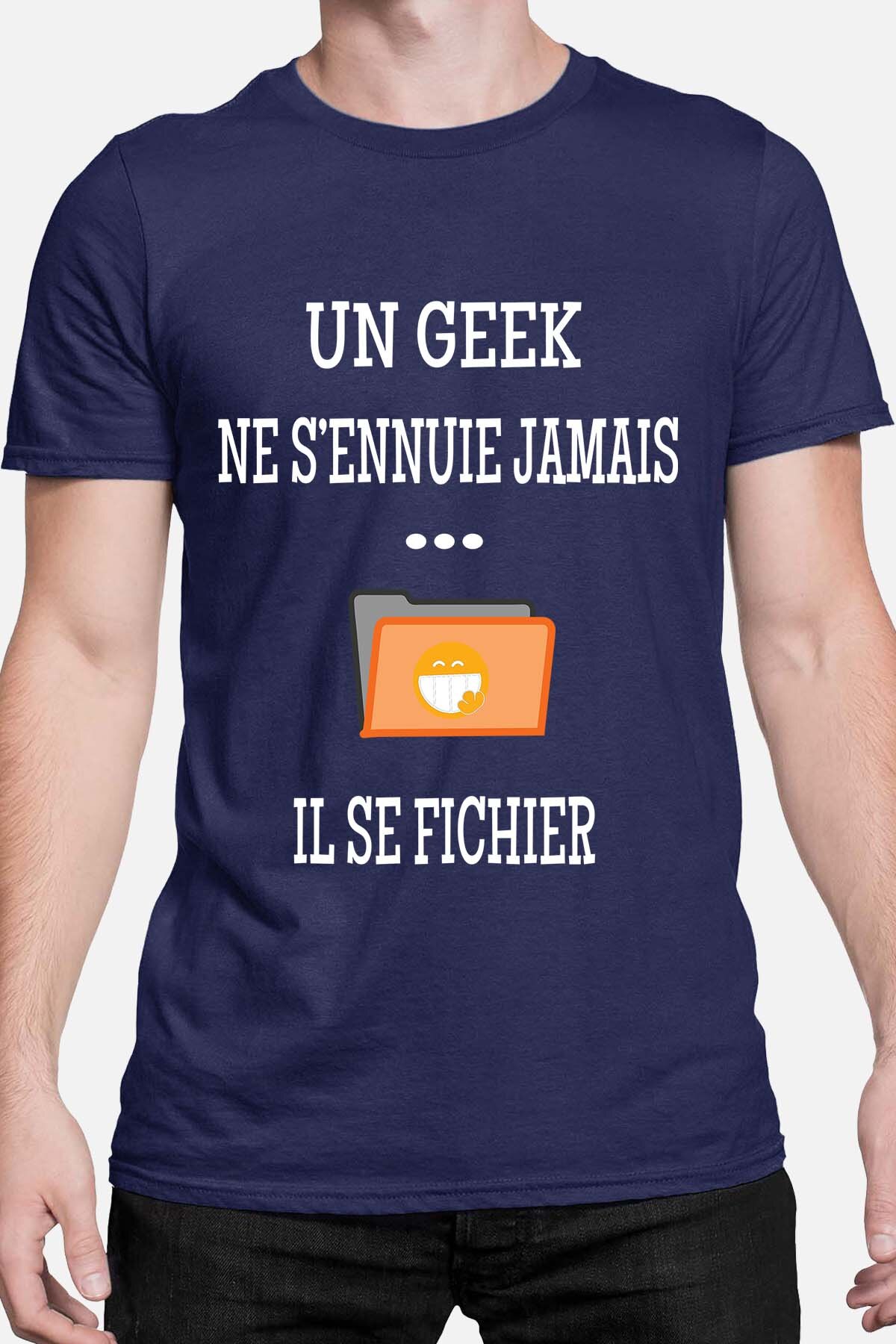 Großhändler I.A.L.D FRANCE - Ein Geek langweilt sich nie ... - Herren T-Shirt