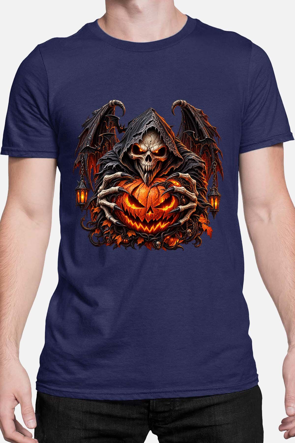 Grossiste I.A.L.D FRANCE - Skull fire halloween - T-shirt Homme