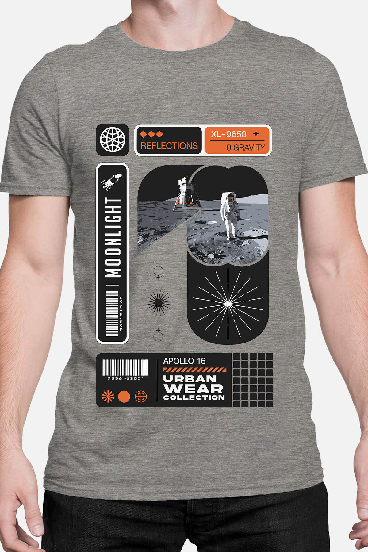 Grossiste I.A.L.D FRANCE - MoonLight - T-shirt Homme