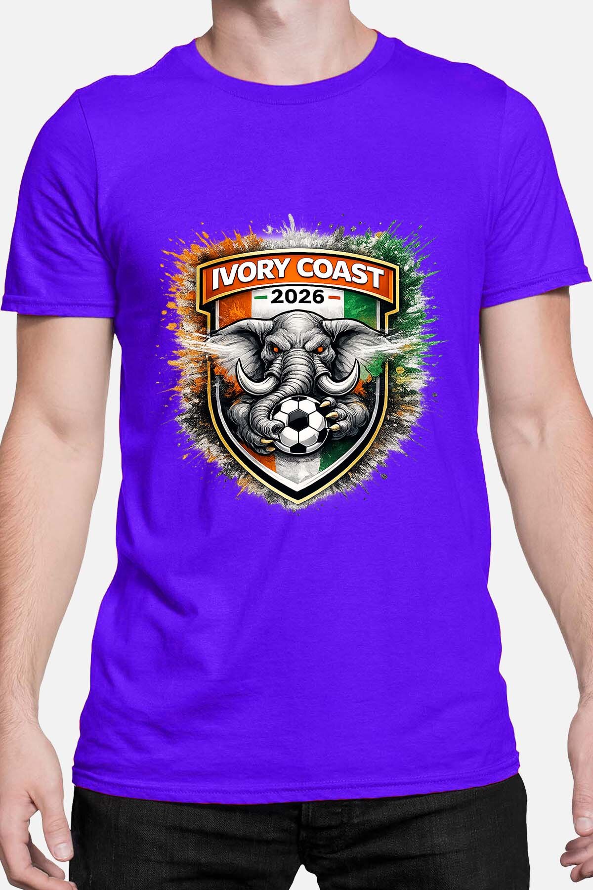 Grossista I.A.L.D FRANCE - Patch Costa d'Avorio - T-shirt Uomo