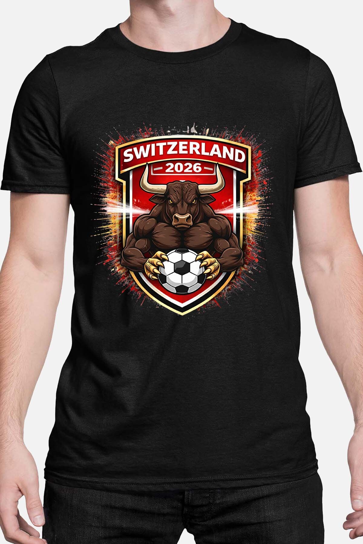 Grossista I.A.L.D FRANCE - Patch svizzera - T-shirt Uomo