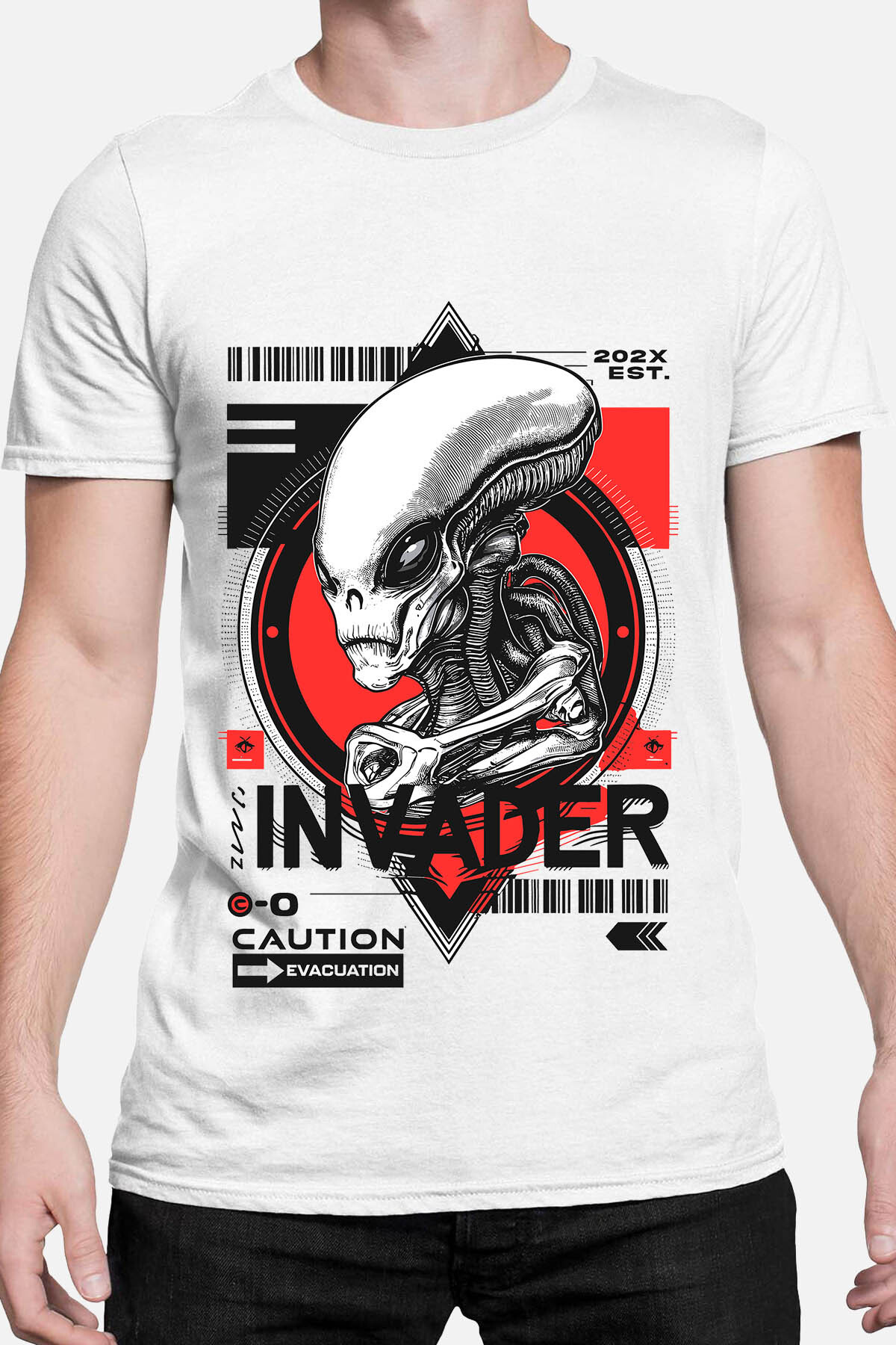 Grossiste I.A.L.D FRANCE - Invader Caution - T-shirt Homme