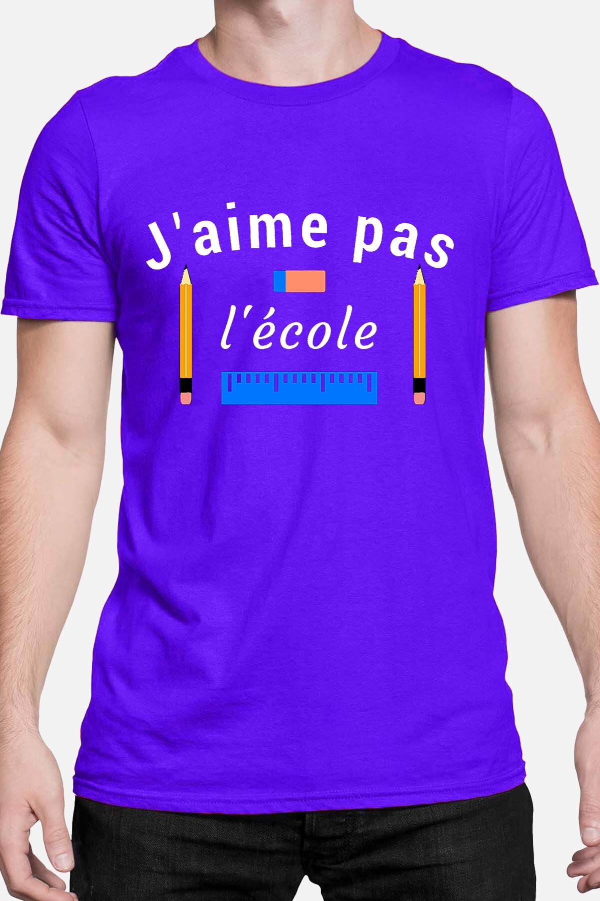 Grossiste I.A.L.D FRANCE - J aime pas l ecole - T-shirt Homme