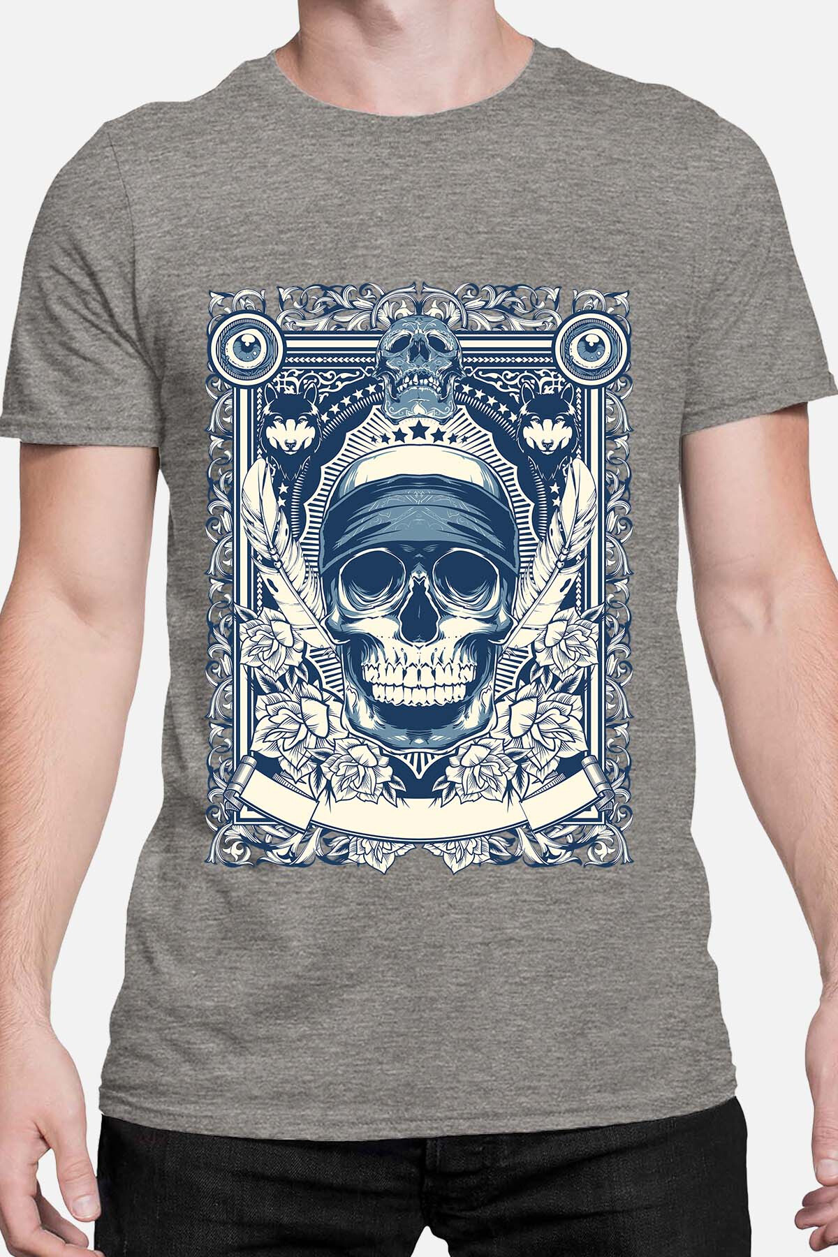 Wholesaler I.A.L.D FRANCE - Skull &Feathers - Tee Man