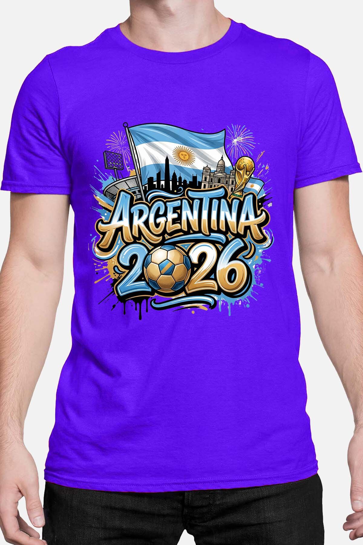 Mayorista I.A.L.D FRANCE - Cdm26 Argentina - Camiseta para Hombre