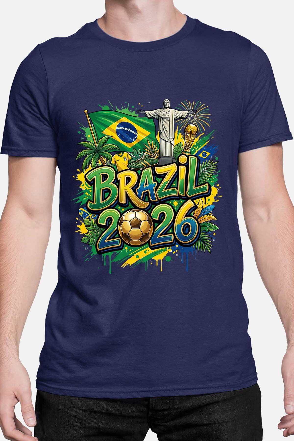 Mayorista I.A.L.D FRANCE - Cdm26 Brazil - Camiseta para Hombre