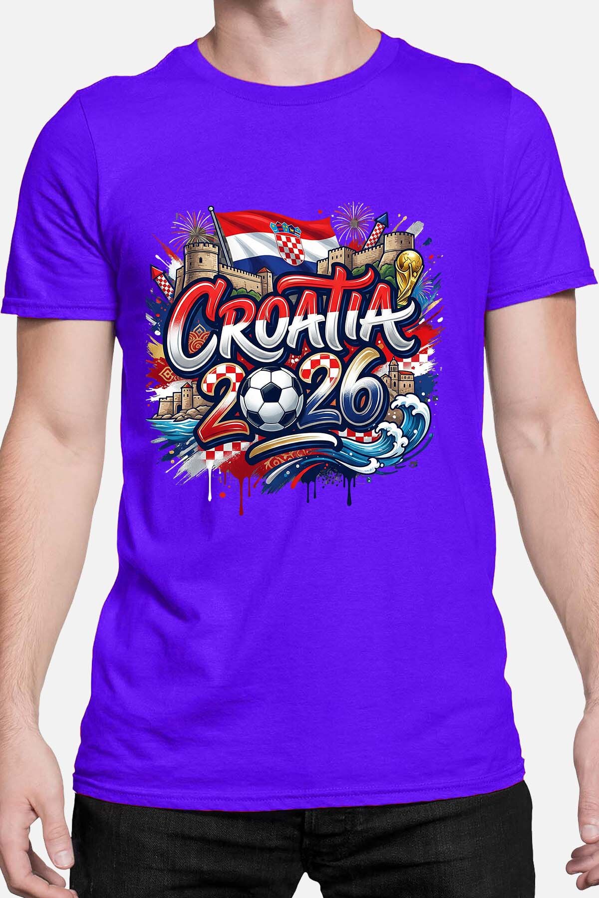 Mayorista I.A.L.D FRANCE - Cdm26 Croacia - Camiseta Hombre