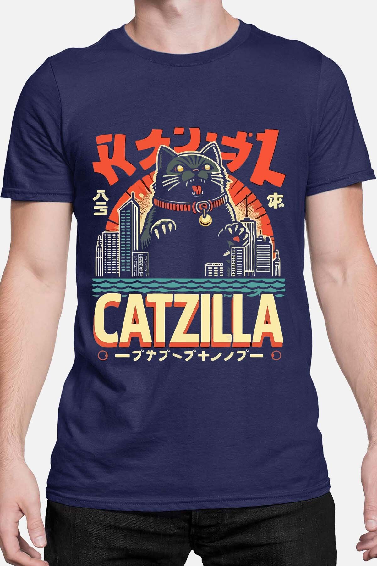 Großhändler I.A.L.D FRANCE - Catzilla Town - Herren T-Shirt