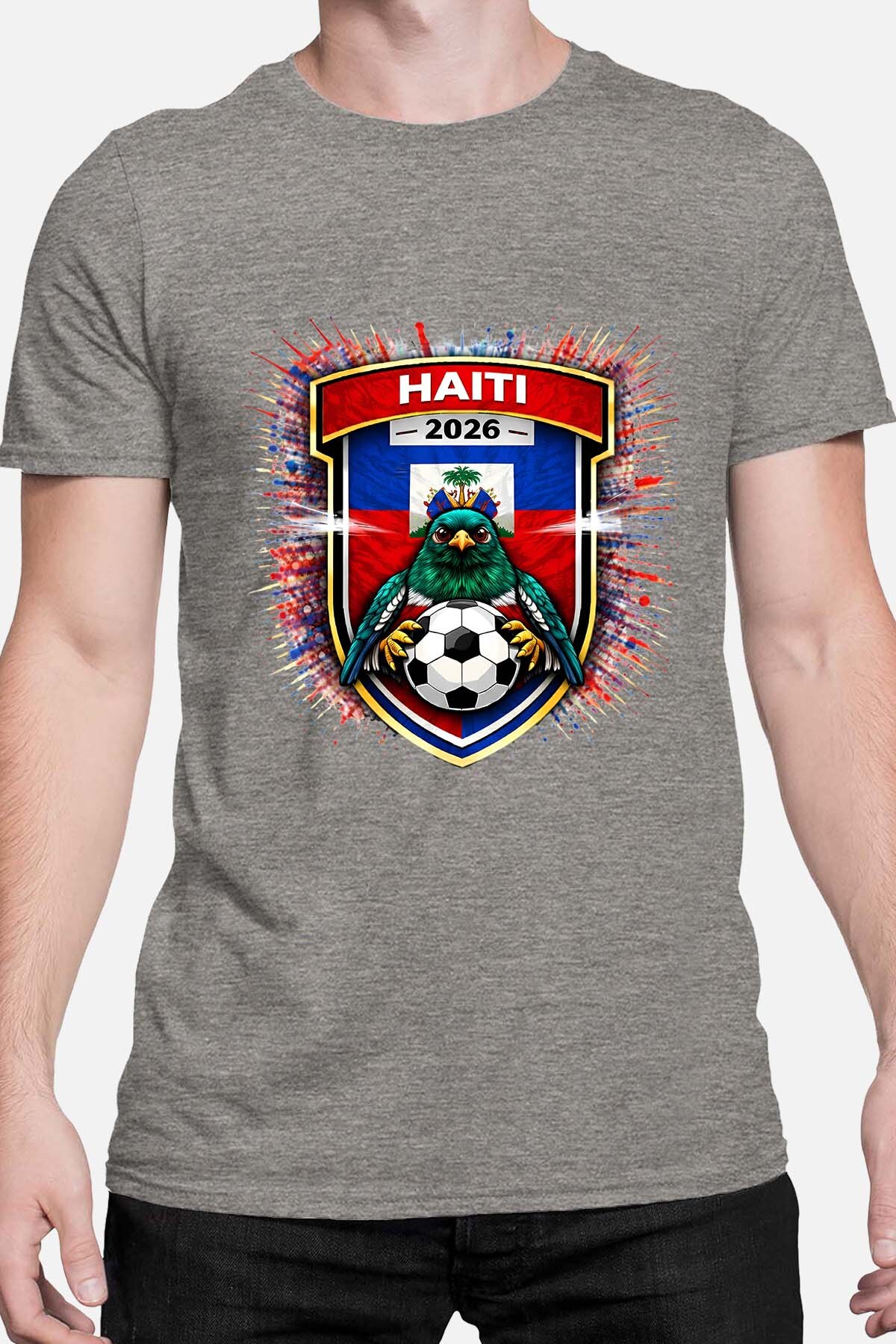 Grossista I.A.L.D FRANCE - Patch Haiti - T-shirt Uomo