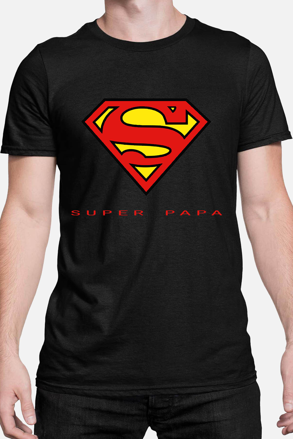 Großhändler I.A.L.D FRANCE - SuperMan Papa - T-Shirt Mann