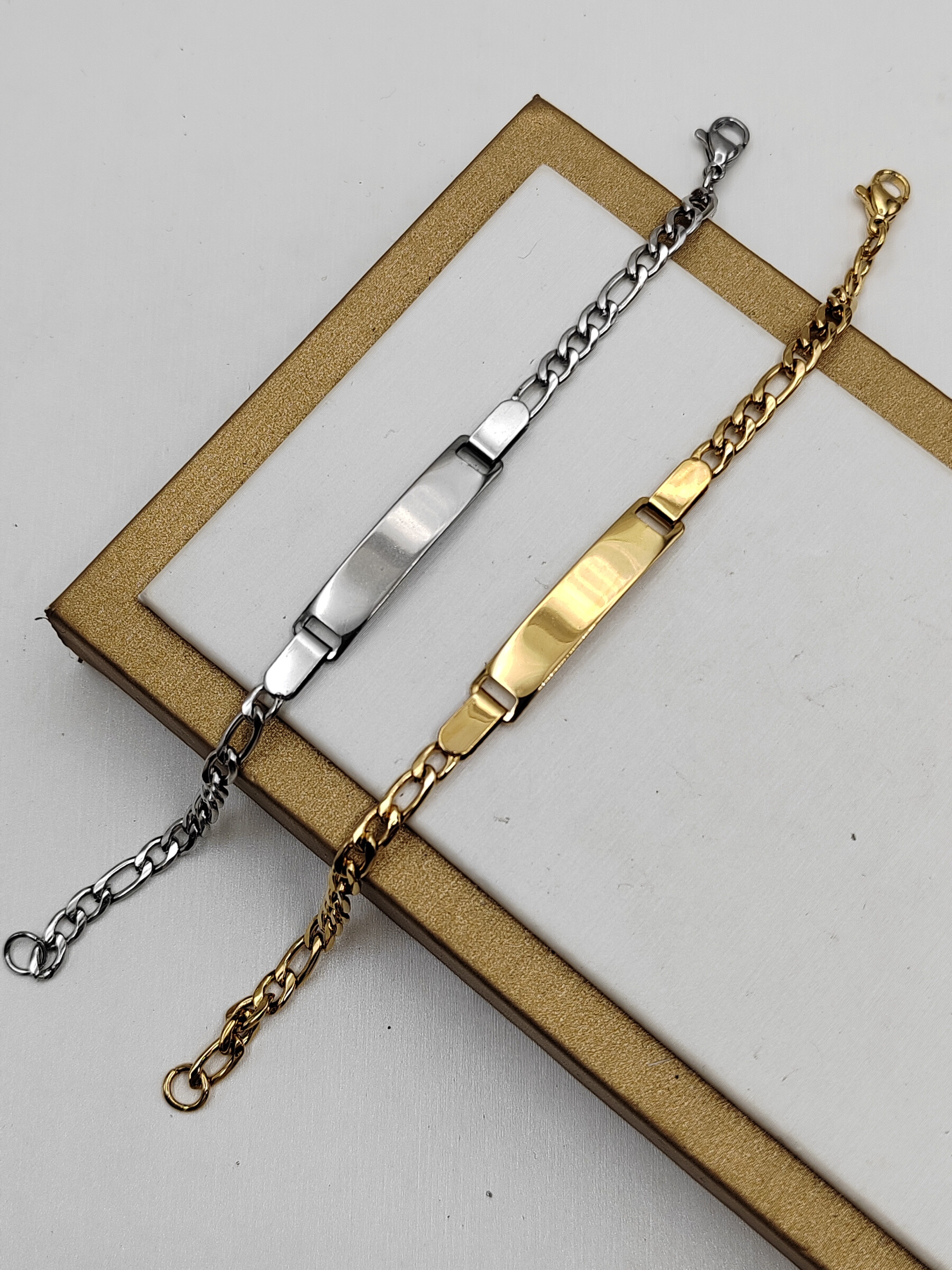 Grossiste I.L JOLI B - Bracelet à graver en acier inoxydable