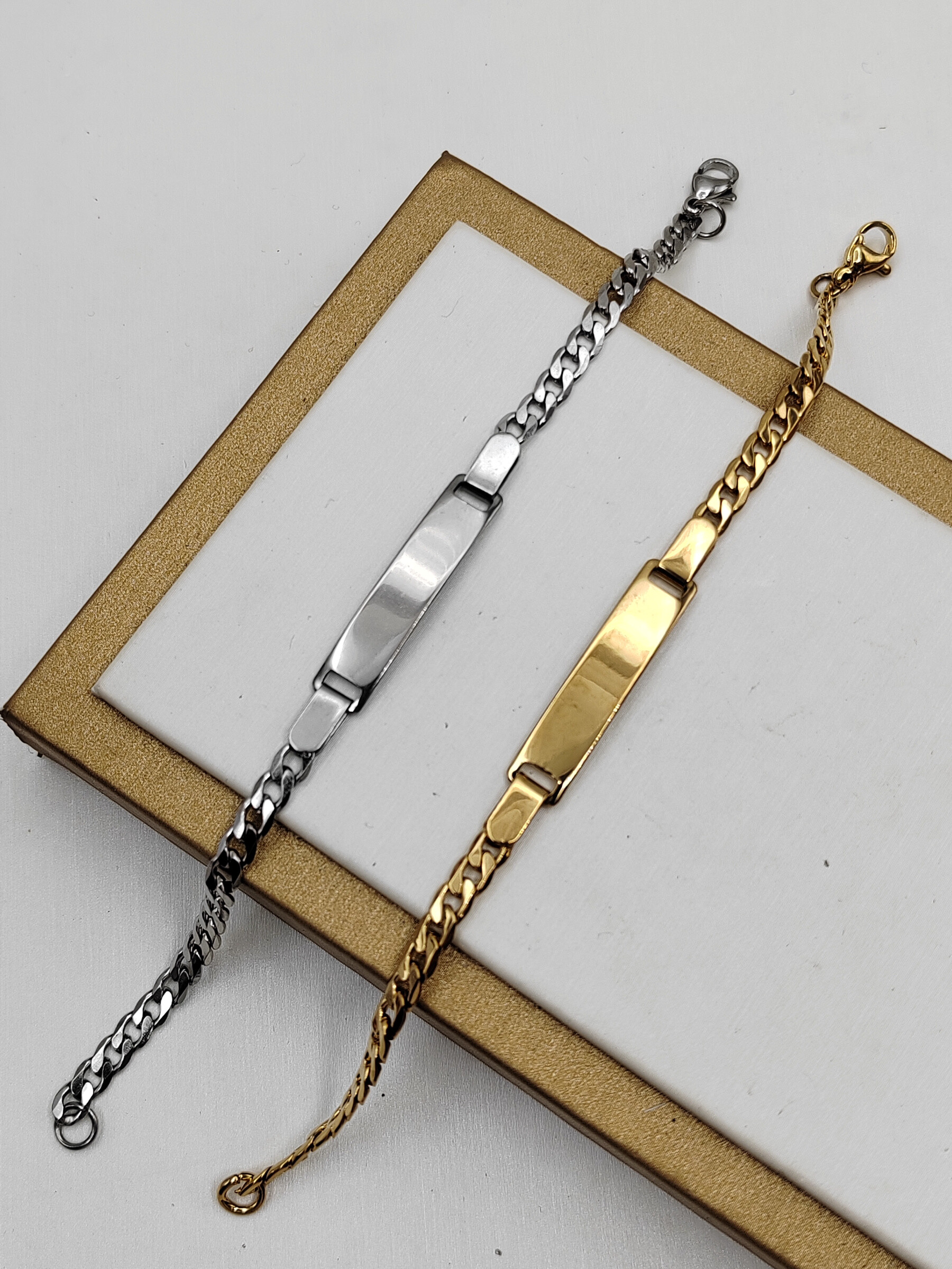 Grossiste I.L JOLI B - Bracelet à graver en acier inoxydable