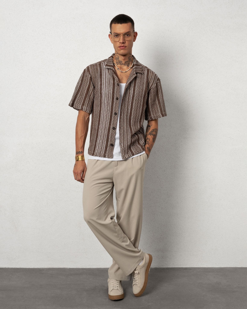 Grossiste Invictus Paris - CHEMISE À TEXTURE EN CROCHET