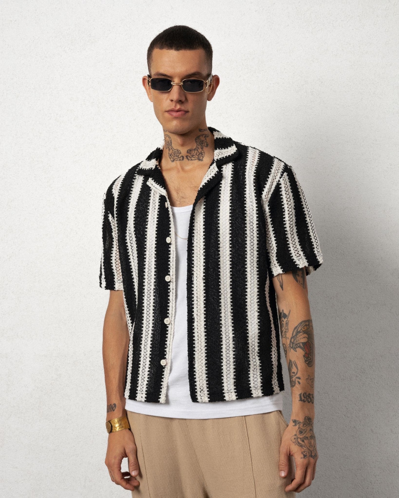 Grossiste Invictus Paris - CHEMISE À TEXTURE EN CROCHET