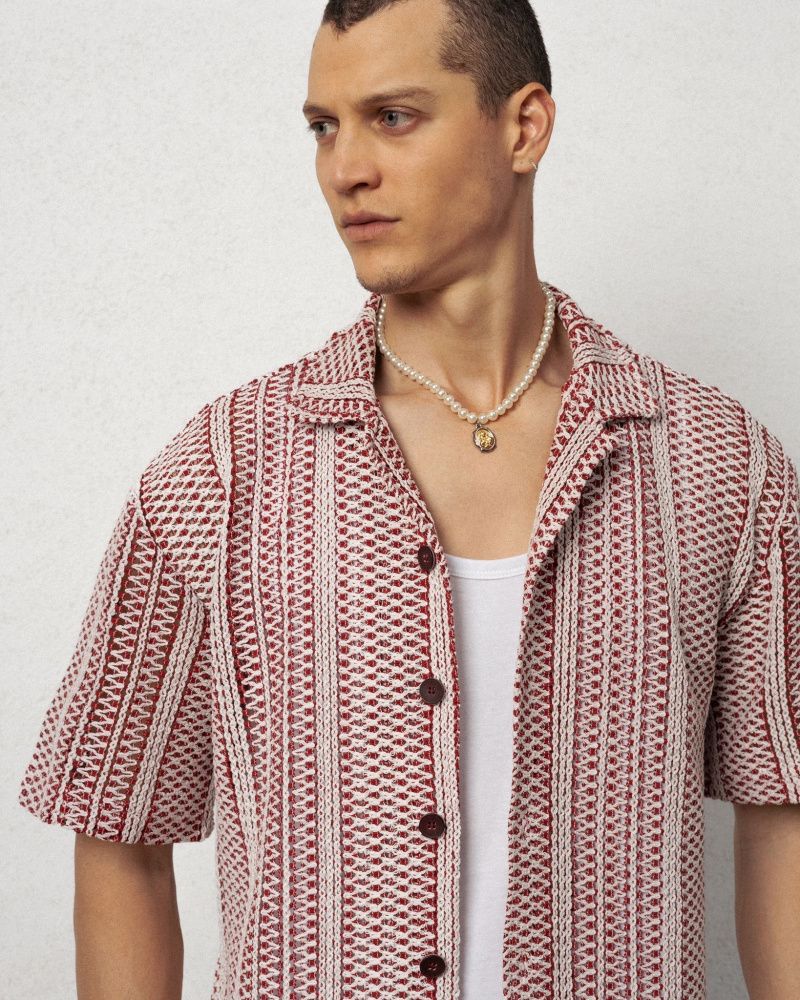 Grossiste Invictus Paris - CHEMISE À TEXTURE EN CROCHET