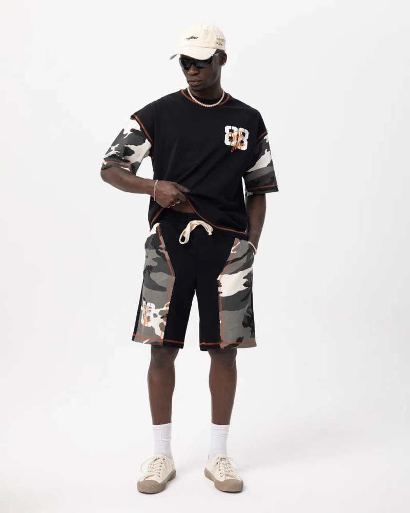 Grossiste Invictus Paris - ENSEMBLE HOMME T-SHIRT + SHORT EN  CAMOUFLAGE