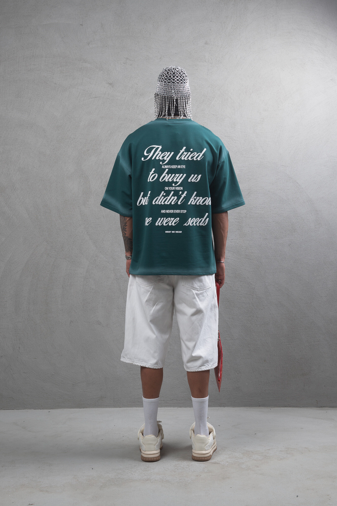 Wholesaler Invictus Paris - Oversize t-shirt 260 GSM Airbrush pistol wash