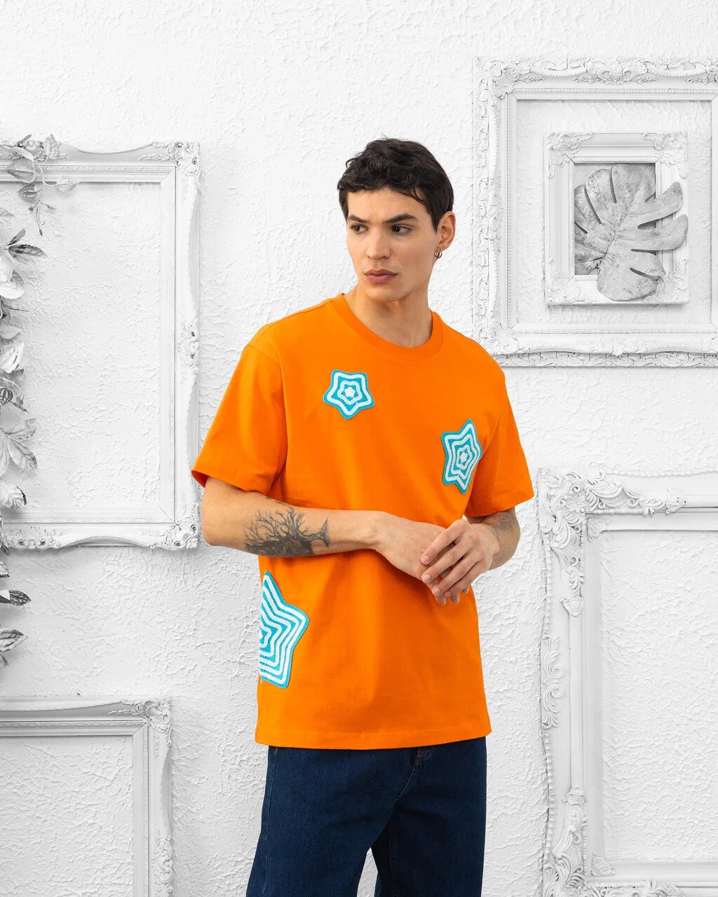 Wholesaler Invictus Paris - REGULAR MALE T-shirt 230 GSM with Star Empiece