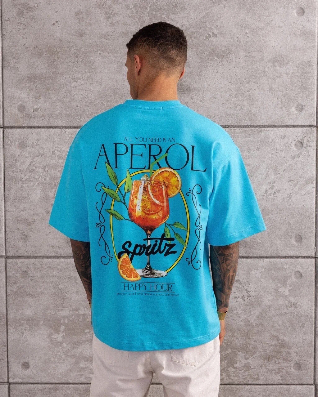 Grossiste Invictus Paris - T-SHIRT HOMME OVERSIZE BRODERIE 280 GSM