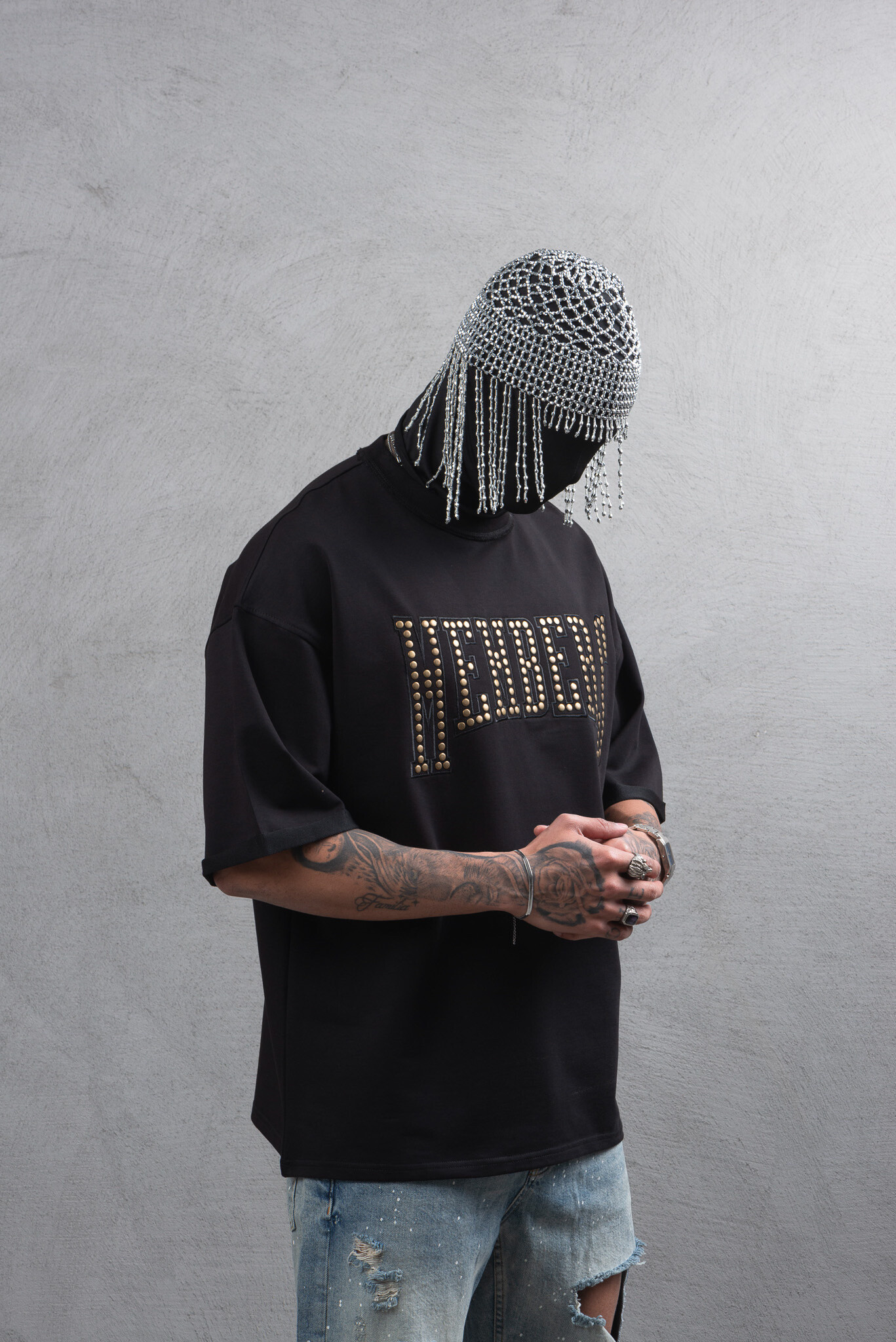 Grossista Invictus Paris - 260 GSM T-shirt oversize con unghie
