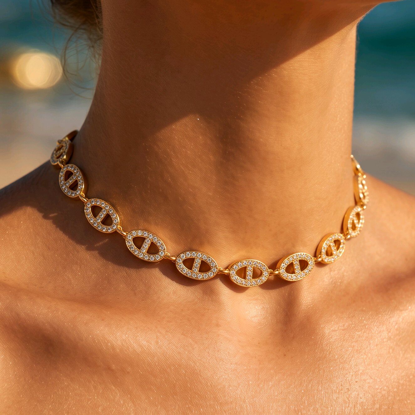 Grossiste J'AIME GEMME - COLLIER EN ZIRCON