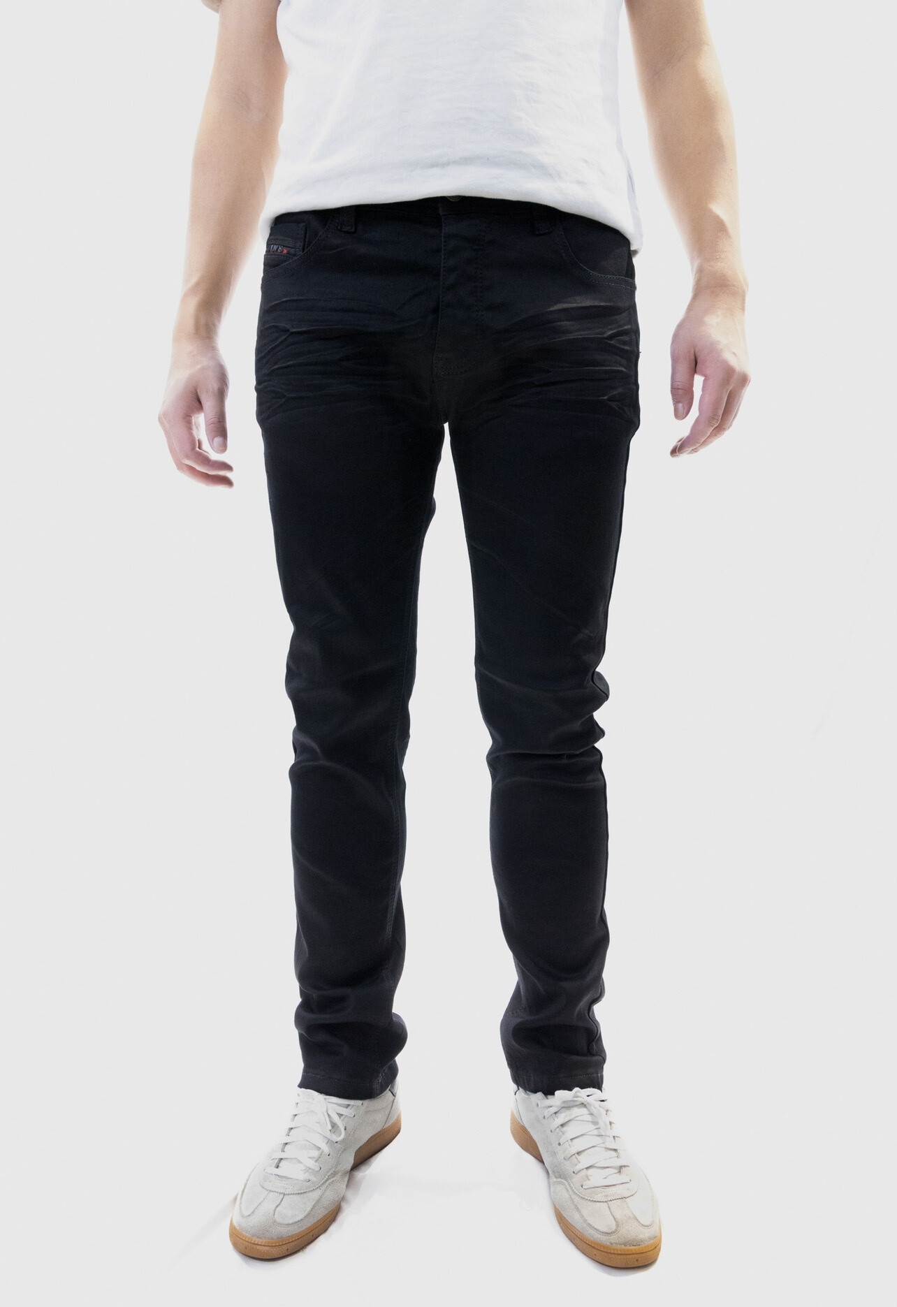 Großhändler Jaylvis - Schlichte schwarze Slim-Jeans