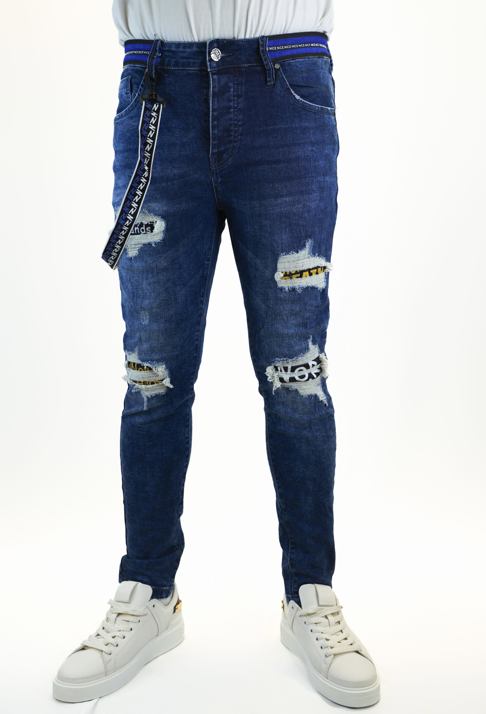 Mayorista Jaylvis - Vaqueros pitillo azules rotos