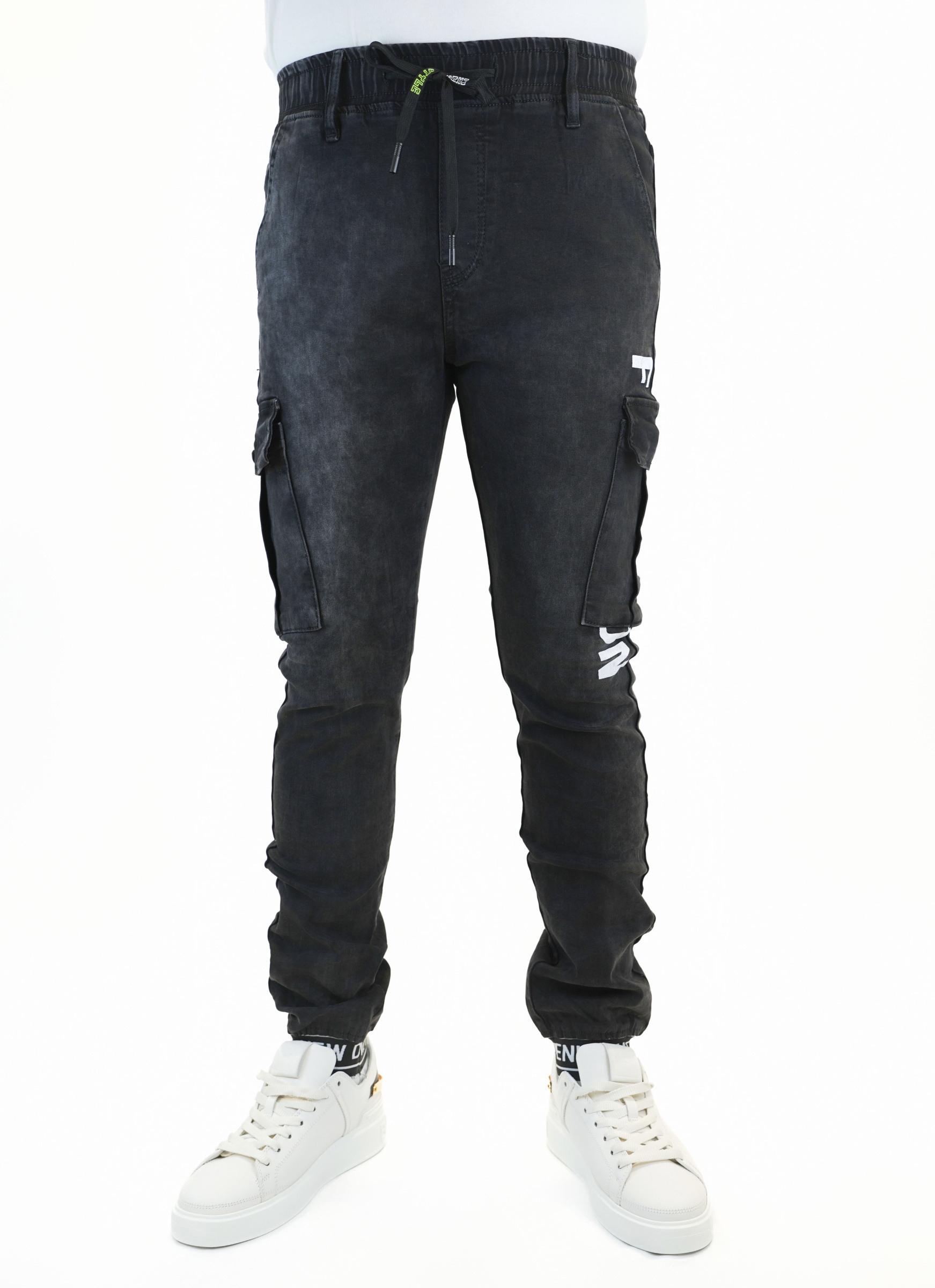 Wholesaler Jaylvis - Washed gray skinny cargo jeans
