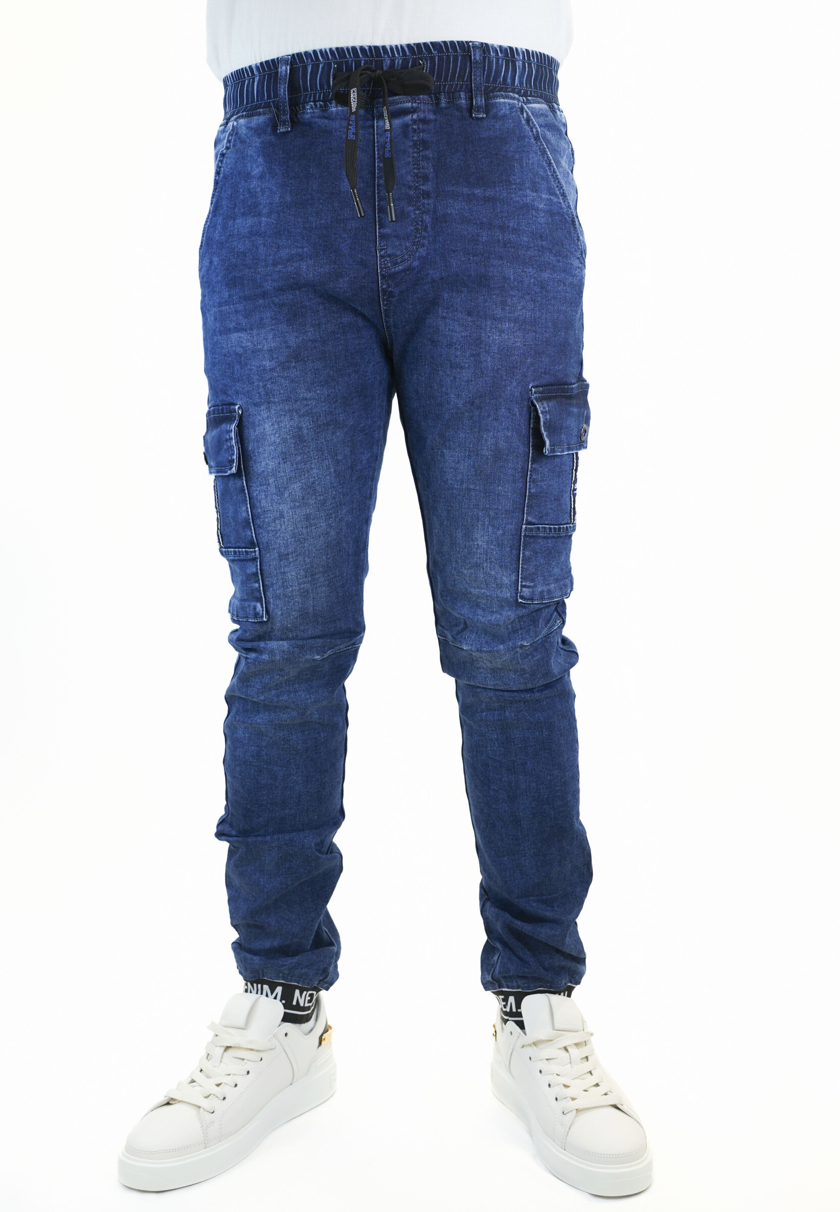 Wholesaler Jaylvis - Blue skinny cargo jeans