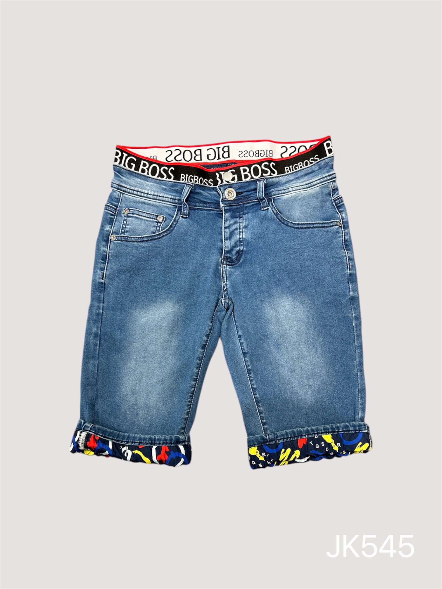 Großhändler Jaylvis - Steinblau -Jeans -Shorts