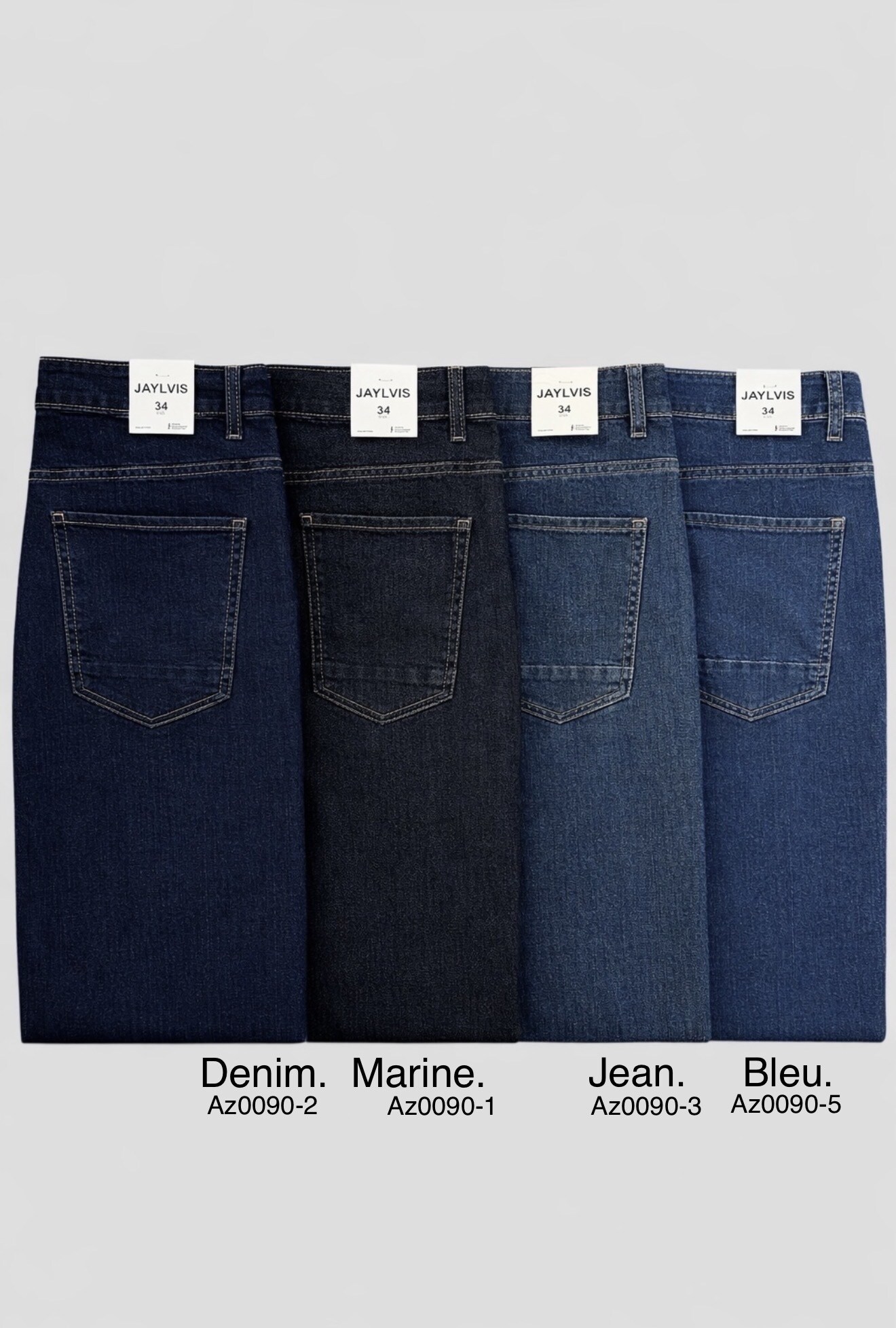 Großhändler Jaylvis - Grundlegende Stretchjeans große Größe