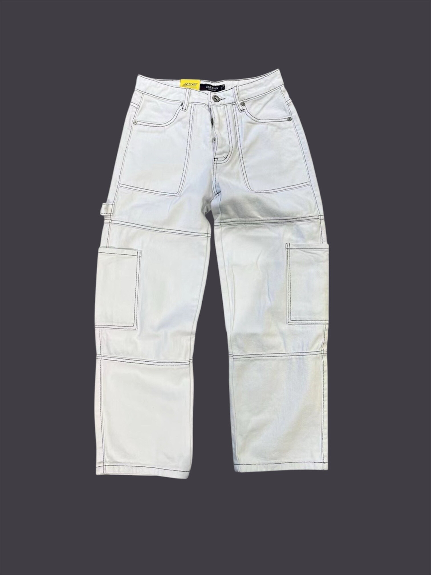 Mayorista Jaylvis - Jeans de carga Corte recto blanco