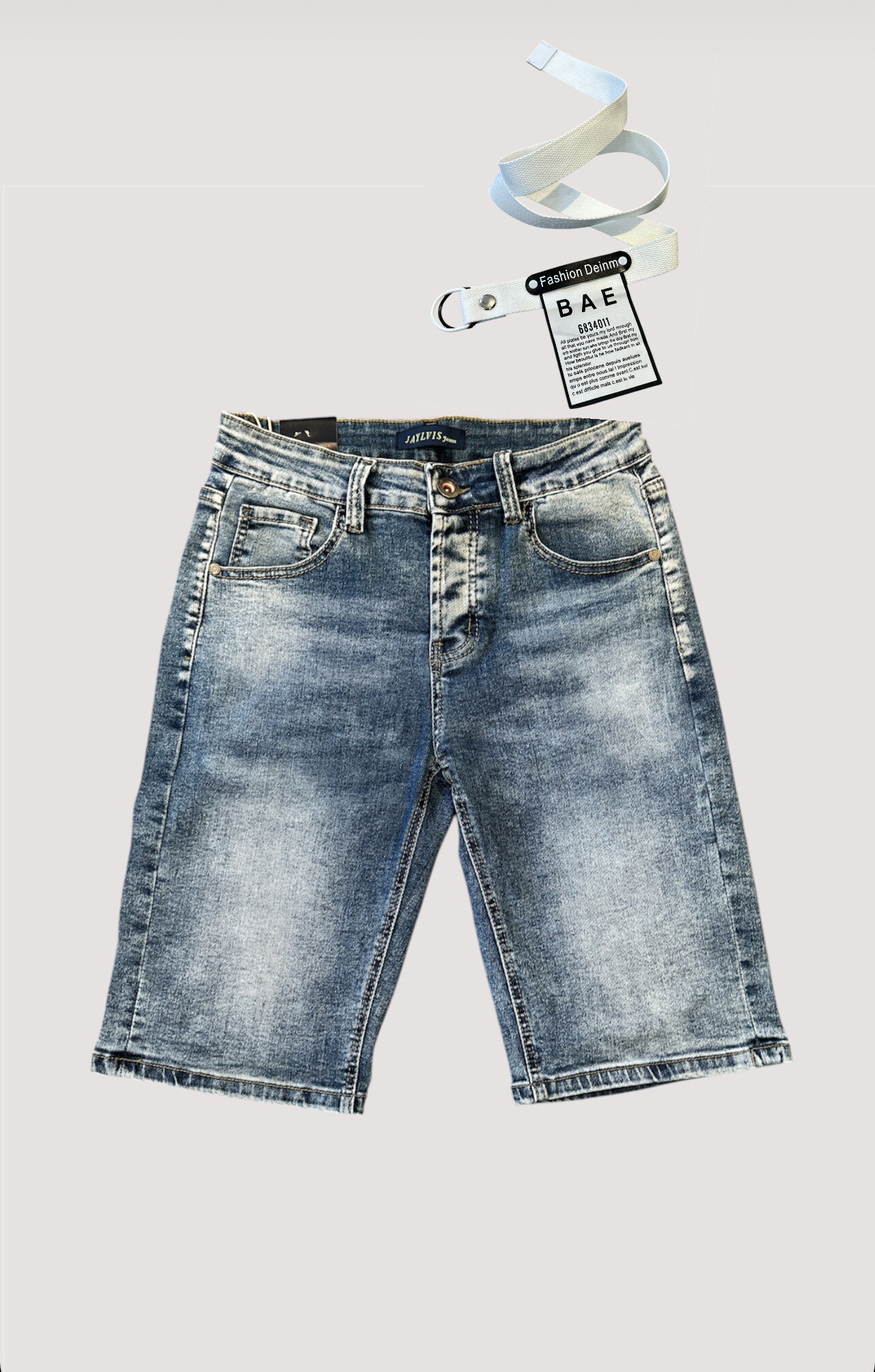 Wholesaler Jaylvis - Faded blue jeans with belt