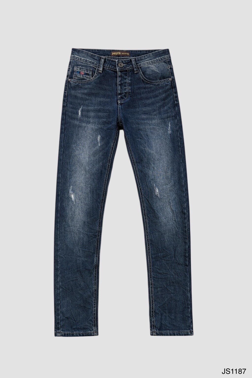 Großhändler Jaylvis - Rohblaue Röhrenjeans